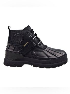 NEW Polo size 10 Womens Ralph Lauren Oslo Low Black Leather Boots